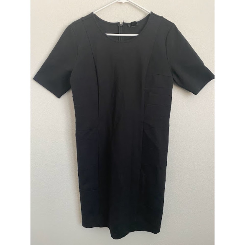 Ann Taylor Short Sleeve Black Dress 10